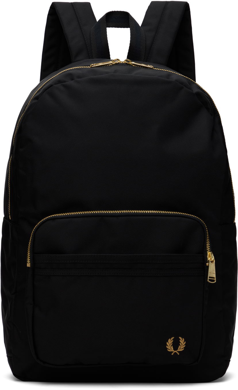 Reppu Fred Perry Fred Perry Textured Nylon Backpack Musta | L9258