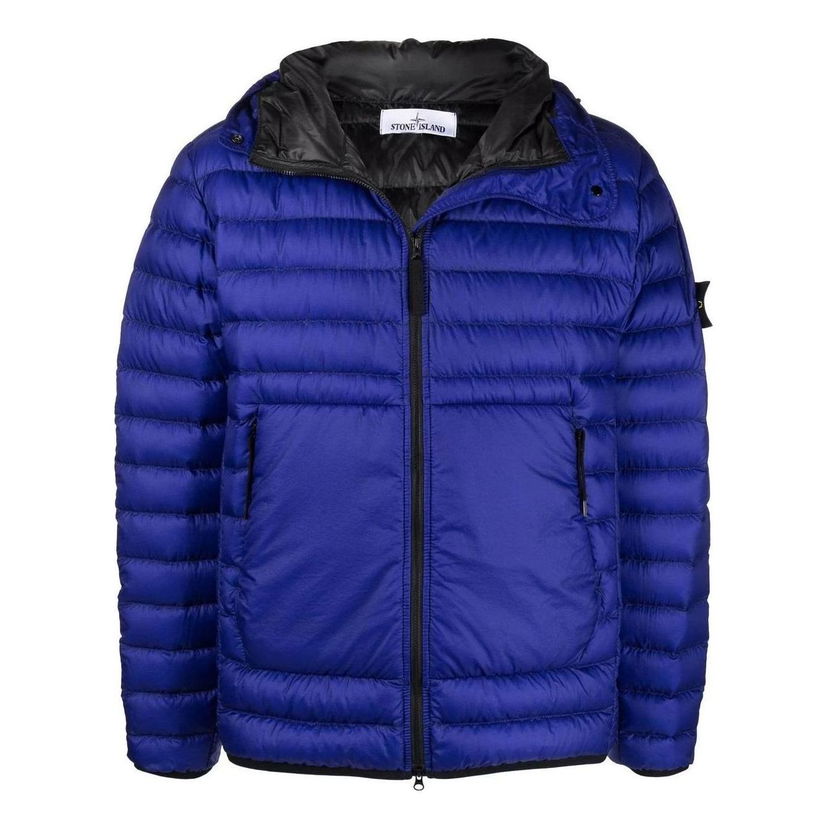 Puffer takki Stone Island Hooded Down Jacket Sininen | 761540324-V0022