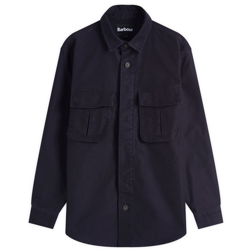 Paita Barbour Heritage+ Jungle Sateen Overshirt, Size Large Tummansininen | MOS0417NY91