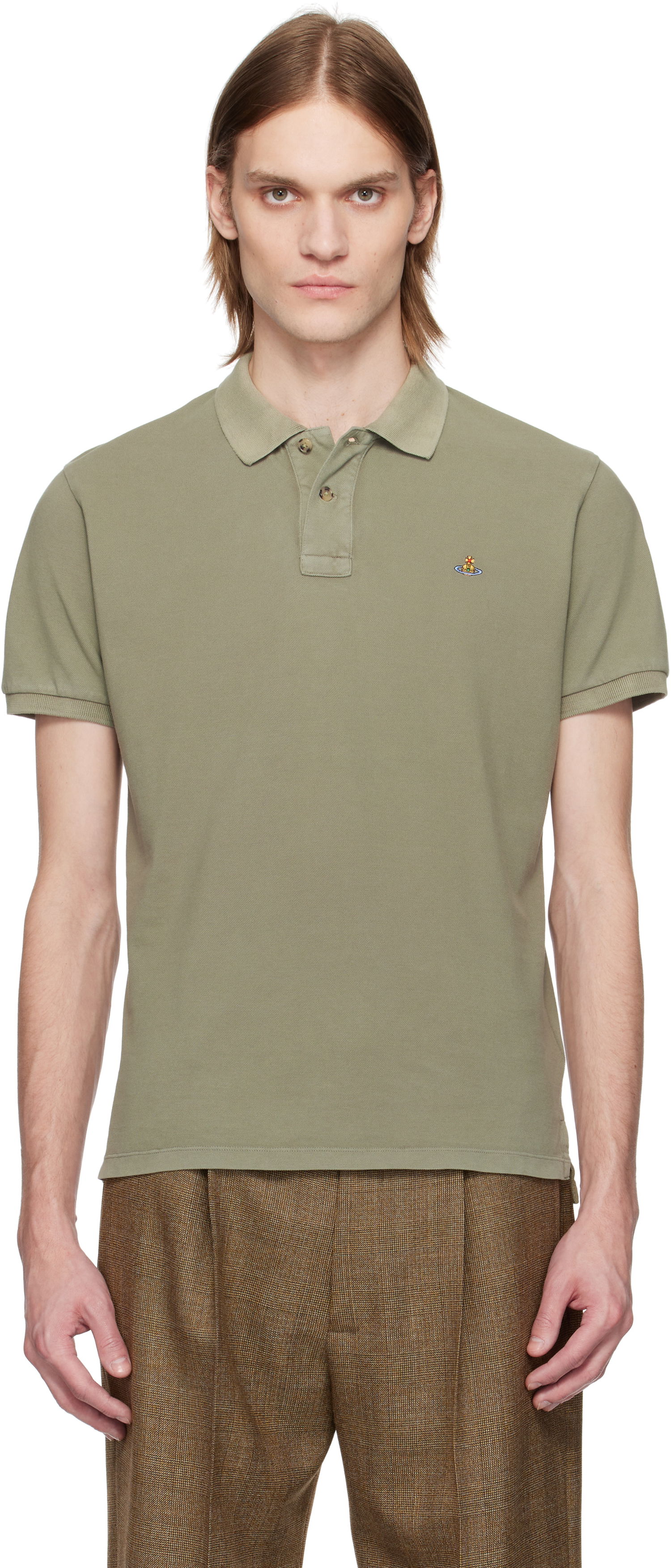 Poolopaita Vivienne Westwood Vivienne Westwood Classic Polo Vihreä | 2H01000I-J009F-, 0