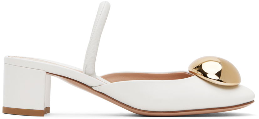 Tennarit ja kengät Gianvito Rossi Sphera 45 Slingback Pumps Valkoinen | G95456.45RIC.NXF