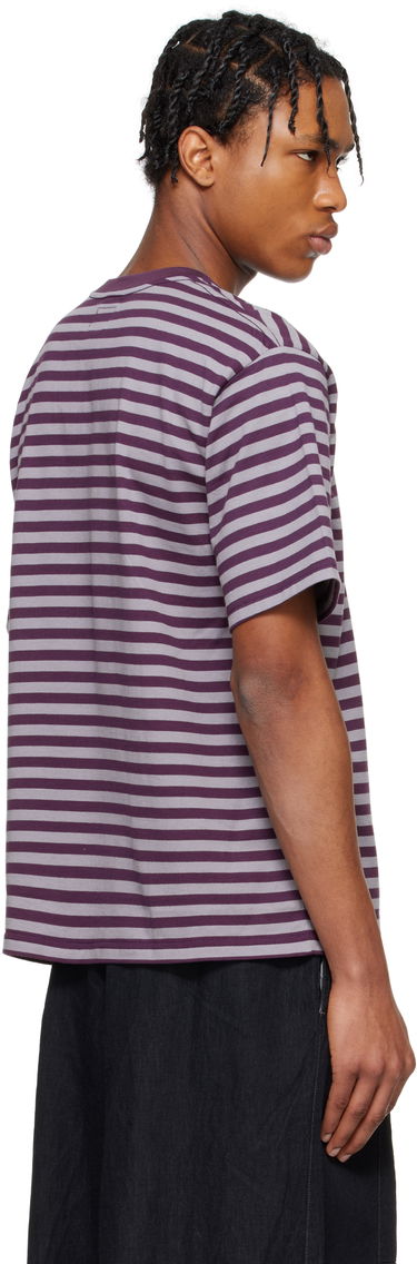 T-paita Needles NEEDLES Cotton Stripe T-Shirt Violetti | QV364, 2