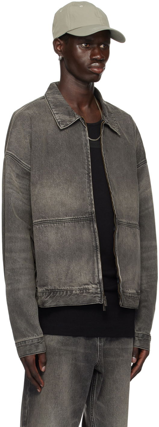 Takki Fear of God Essentials Denim Trucker Jacket Harmaa | 202BT244270F, 1