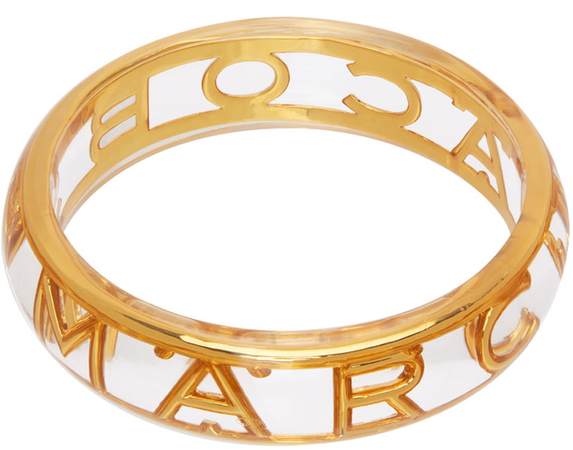 Rannerengas Marc Jacobs Marc Jacobs 'The Monogram' Cuff Bracelet Metallinen | J105M01PF22