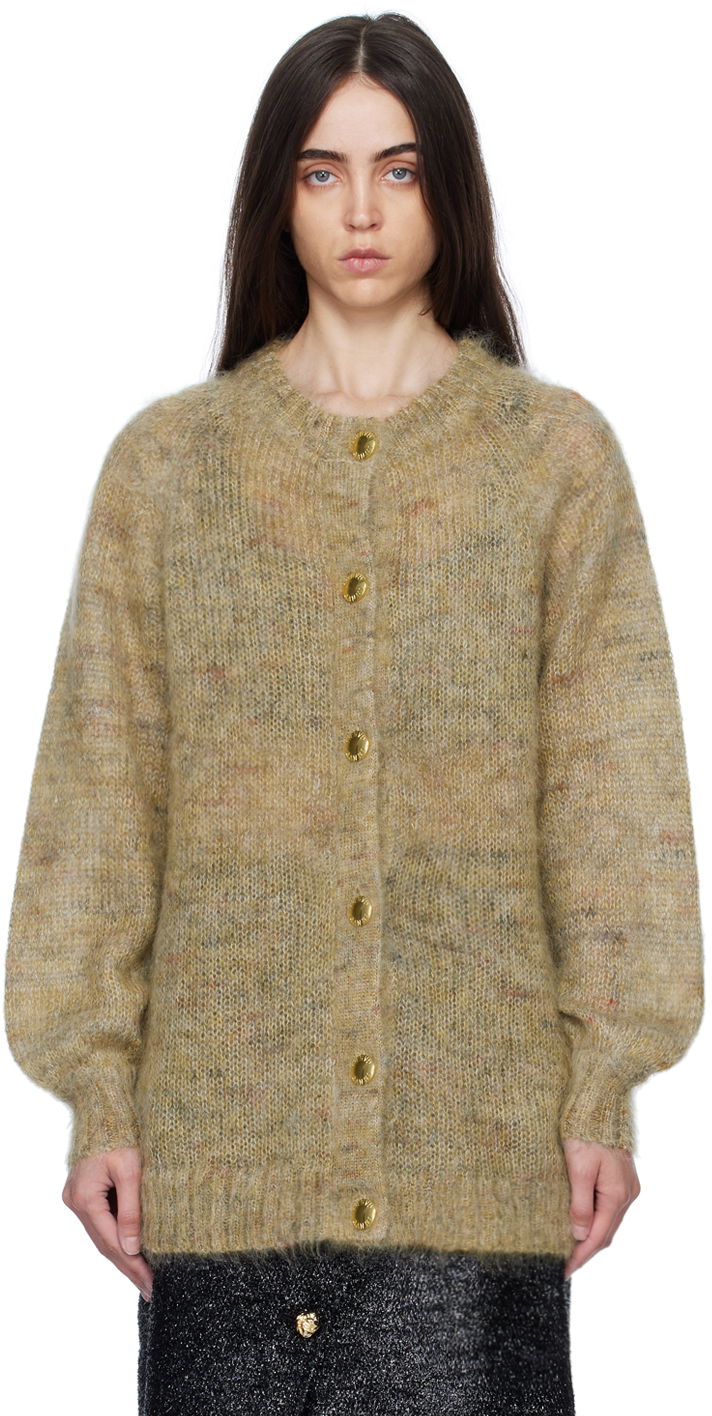 Villapaita GANNI GANNI Brushed Cardigan Beige | K1780