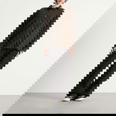 Paita Rick Owens DRKSHDW Jumbo Overshirt, Size Large Ruskea | DU02E7299-CFL-78, 4