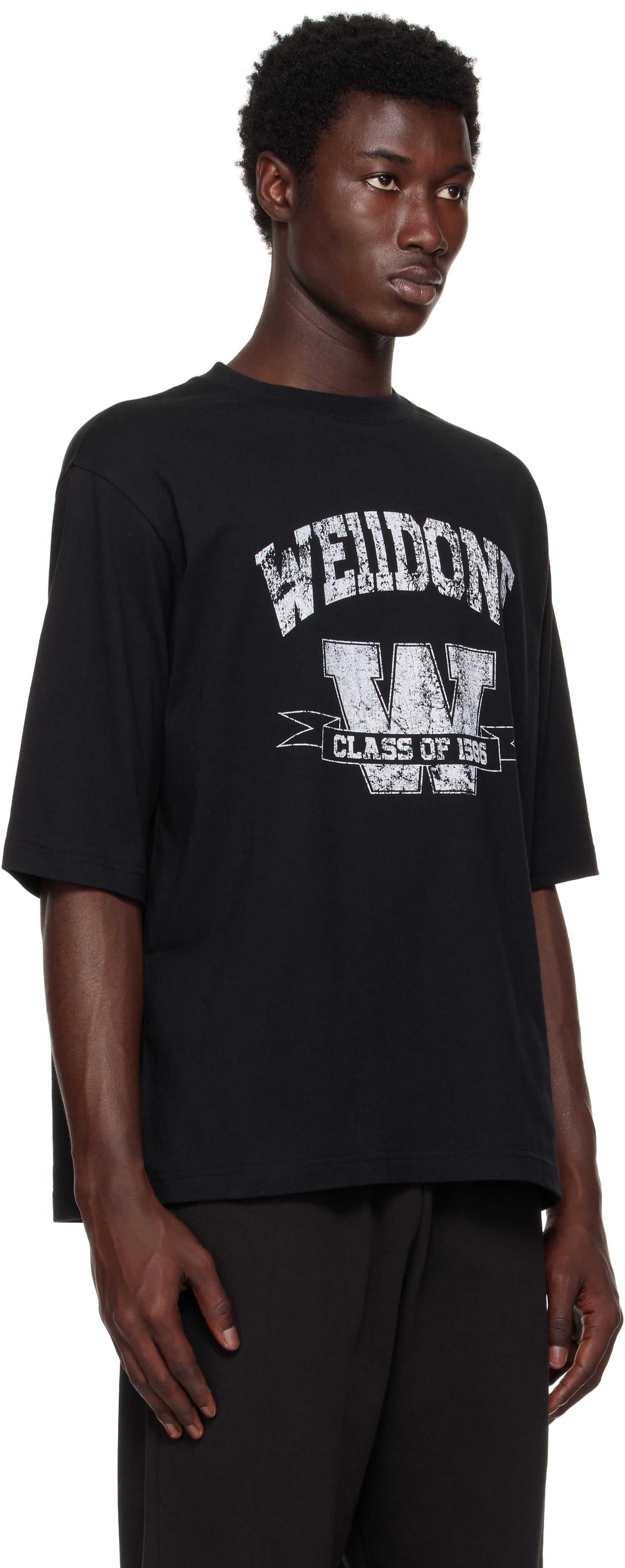 T-paita We11done We11done Printed University T-Shirt Musta | WD-TT2-25-743-U-BK, 1
