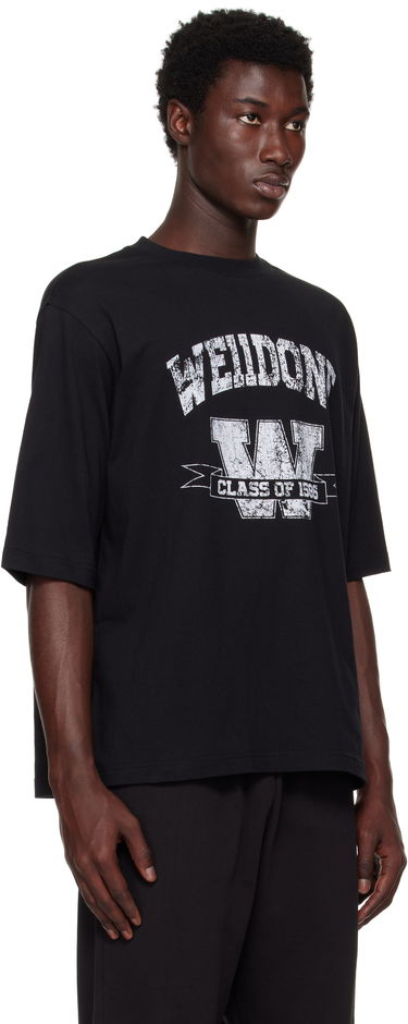 T-paita We11done We11done Printed University T-Shirt Musta | WD-TT2-25-743-U-BK, 1