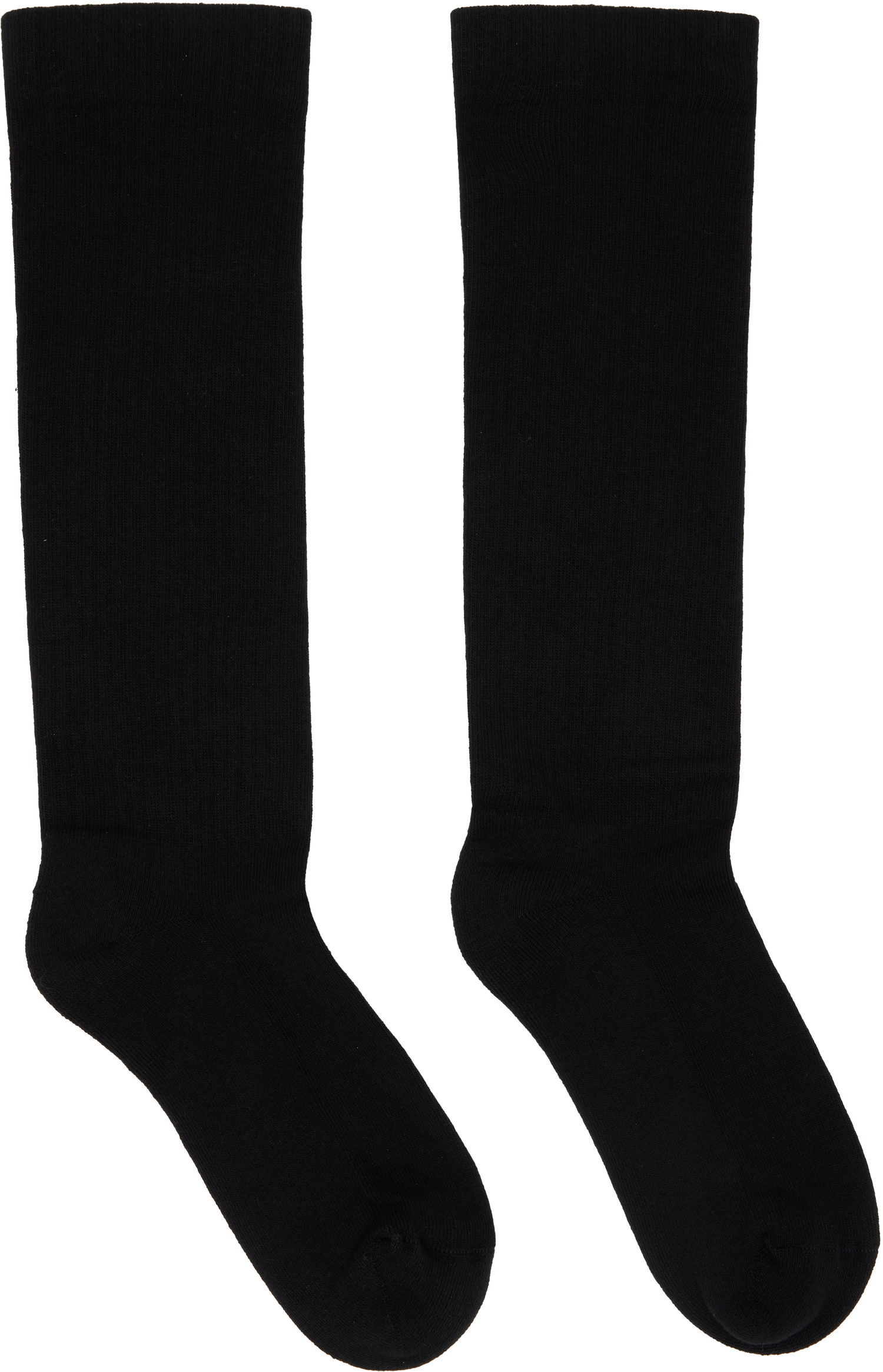 Sukat Rick Owens DRKSHDW Concordians Pentagram Knee High Socks Musta | DA02E7468 SOCKC, 0
