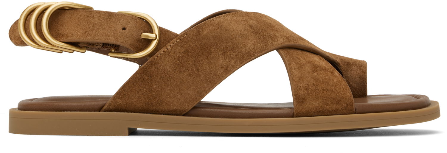 Asusteet rag & bone rag & bone Gia Suede Crossover Sandals Ruskea | WFF25SF1004SU04, 0