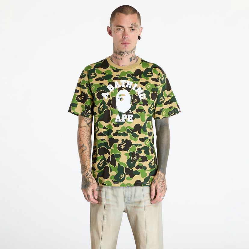 T-paita BAPE A BATHING APE Abc Camo College Tee Green Vihreä | 001CSK801007M GRN