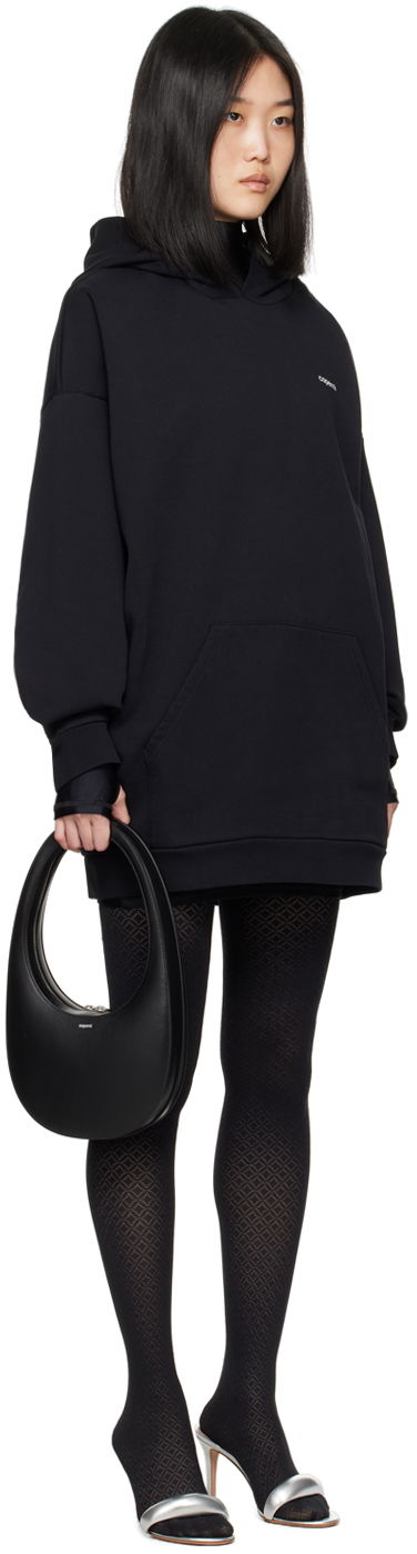 Huppari Coperni Coperni Hooded Minidress Musta | COPJS62523, 1