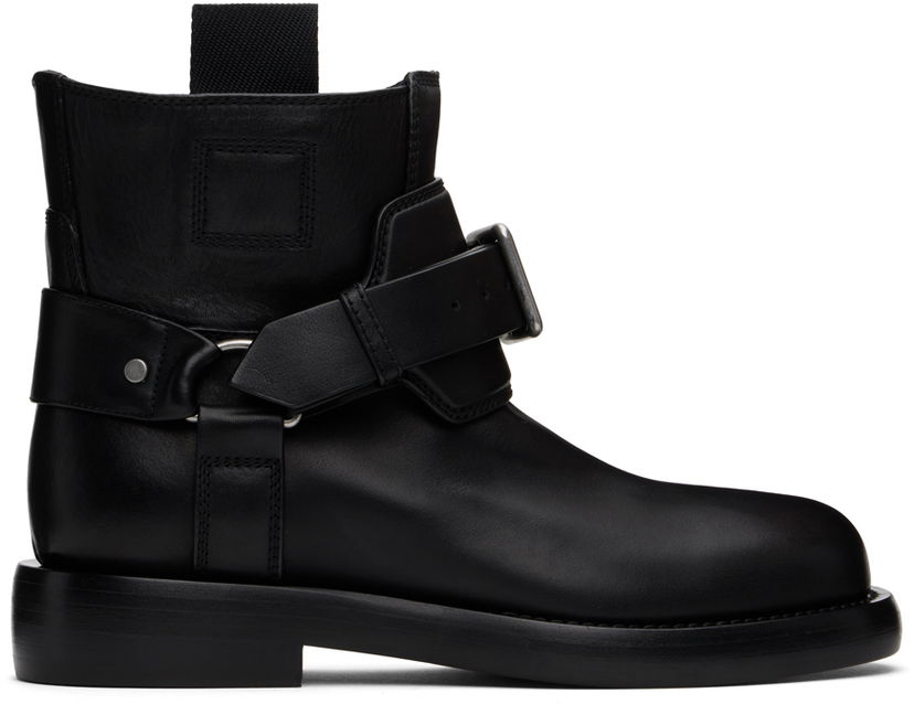 Vaatteet Burberry Burberry Leather Cobble Boots Musta | 8101287
