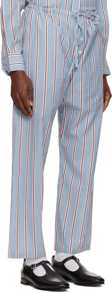 Housut Bode Bode Regatta Stripe Pyjama Pants Sininen | MRS25BT067, 4