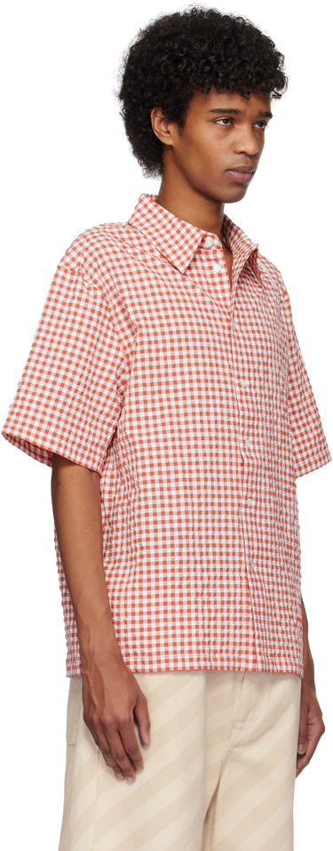 Paita Marni Marni Gingham Seersucker Shirt Musta | CUMU0331S0 UTN929, 4