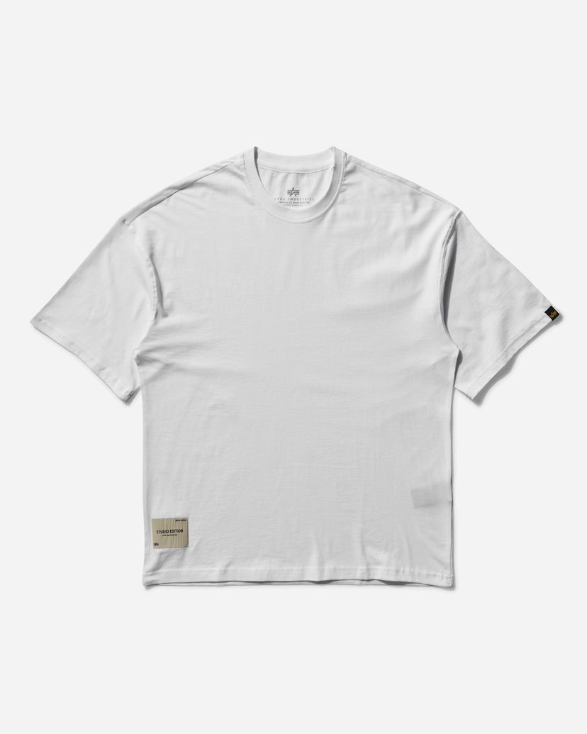 T-paita Alpha Industries Studio Edition T-Shirt Valkoinen | X156550 09