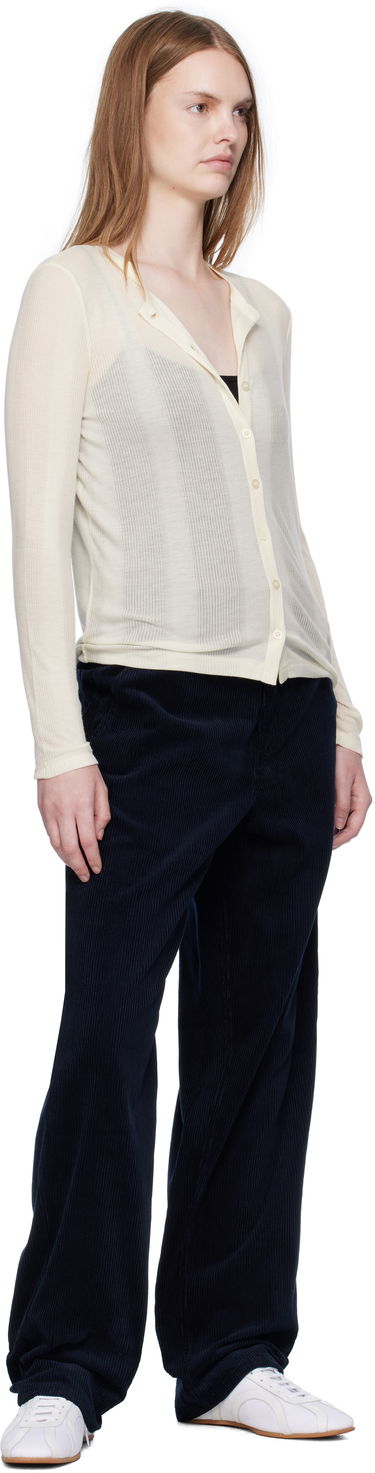Villapaita A.P.C. A.P.C. Lorie Button Cardigan Beige | LYAAW-F22331, 3