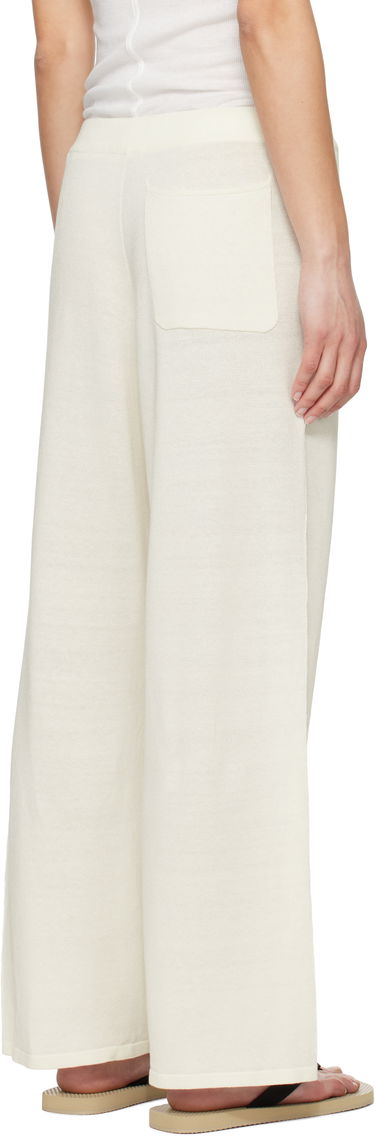 Verryttelyhousut The Row The Row Jory Knitted Drawstring Trousers Valkoinen | 8809-Y889, 2