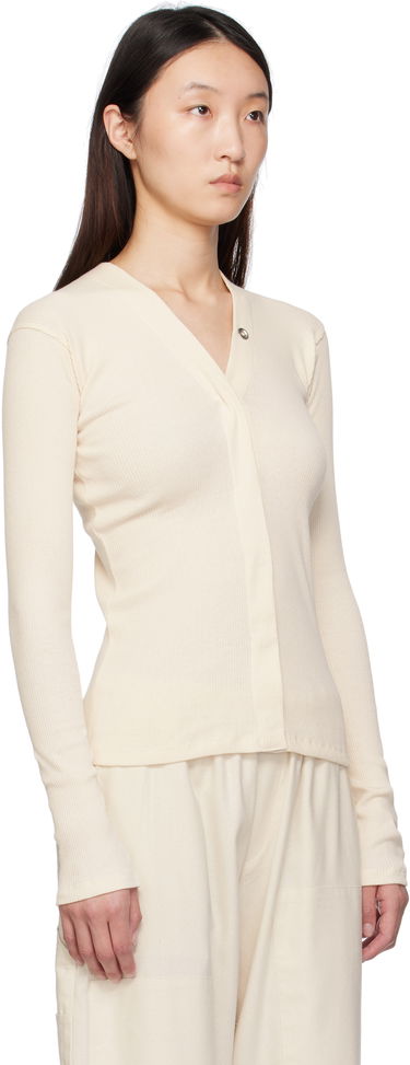 Villapaita Baserange Baserange Tav Snaps Cardigan Beige | TOTVCS-RC-SU25, 1