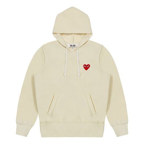 Huppari Comme des Garçons COMME des GARCONS PLAY Hoodie Beige | AZ-T173-051-3
