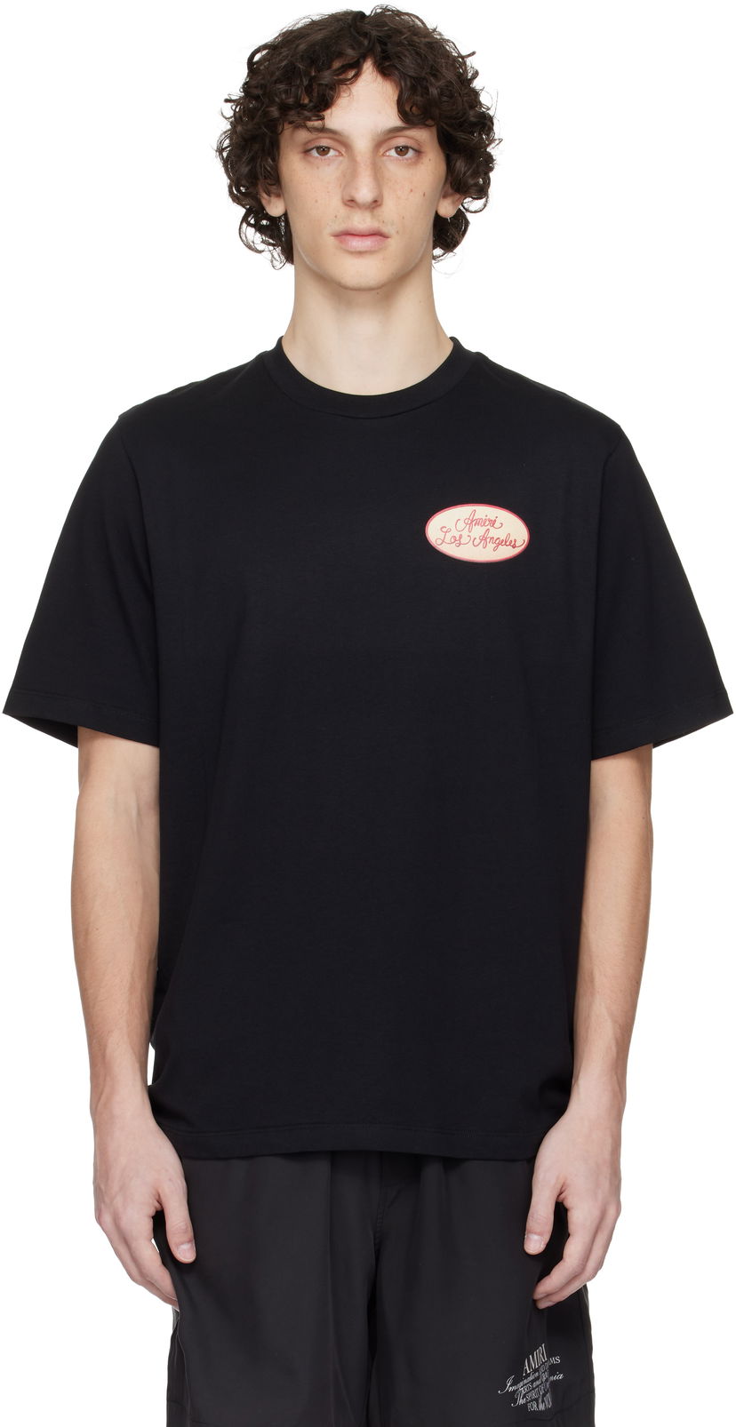 T-paita AMIRI AMIRI Station Patch T-Shirt Musta | AMJYTE1201