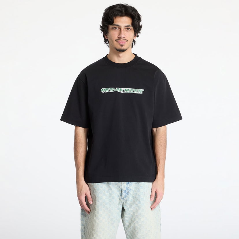 T-paita Off-White Off-White Cash Arrow Skate S/S Tee Musta | OMAA120S25JER00E1058
