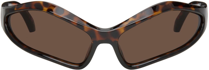 Aurinkolasit Balenciaga Brown Fennec Oval Sunglasses Ruskea | BB0314S-002
