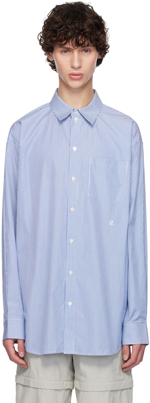 Paita Helmut Lang Helmut Lang Oversized Striped Shirt Sininen | O05HM599
