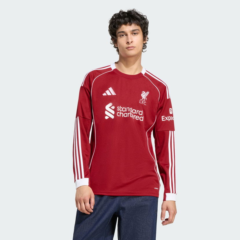Jersey adidas Performance Liverpool FC 25/26 Home Jersey Long Sleeve Punainen | JV6456