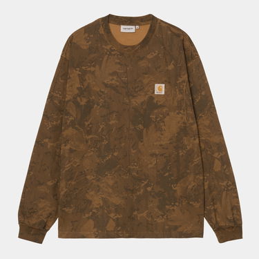 T-paita Carhartt WIP Carhartt WIP Long Sleeve Camo Combi T-Shirt Ruskea | I035858_9, 0