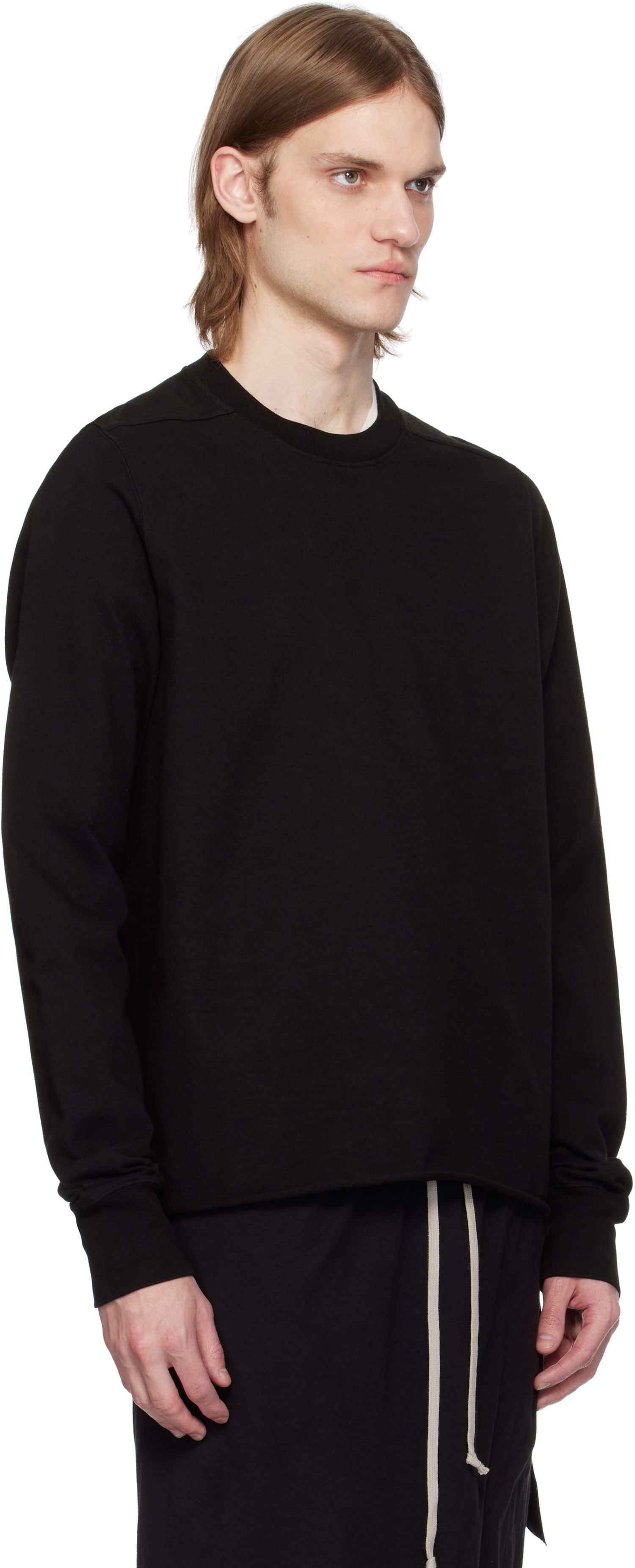 Villapaita Rick Owens Rick Owens DRKSHDW Hollywood Crewneck Sweatshirt Musta | DU01E3279 RIGP, 1