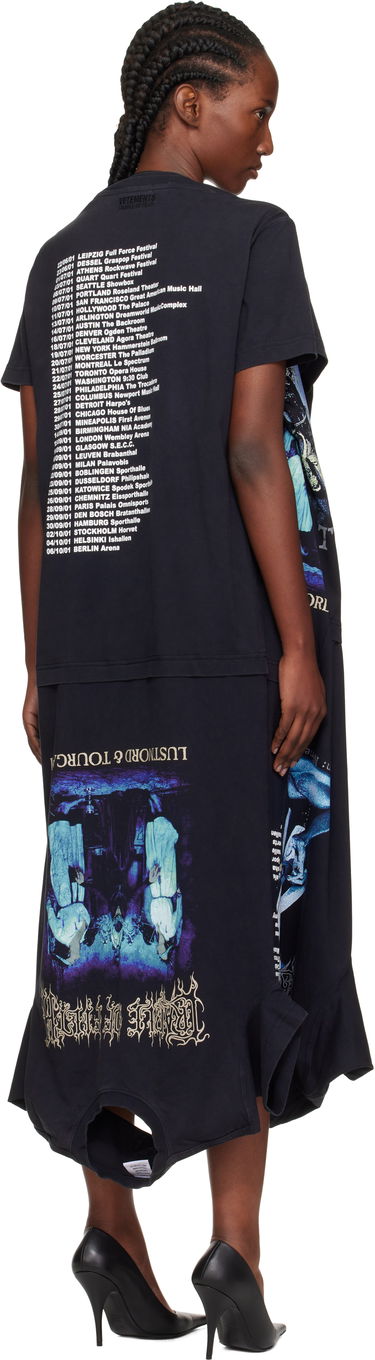 Mekko VETEMENTS Vetements Cradle of Filth Multi T-Shirt Maxi Dress Musta | WCF76DR995B, 2