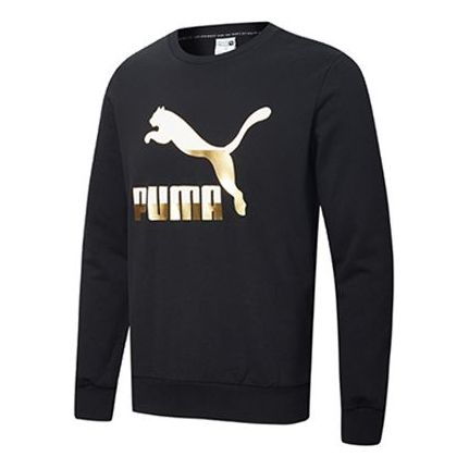 Villapaita Puma PUMA Classics Crewneck Sweatshirt Musta | 599296-51