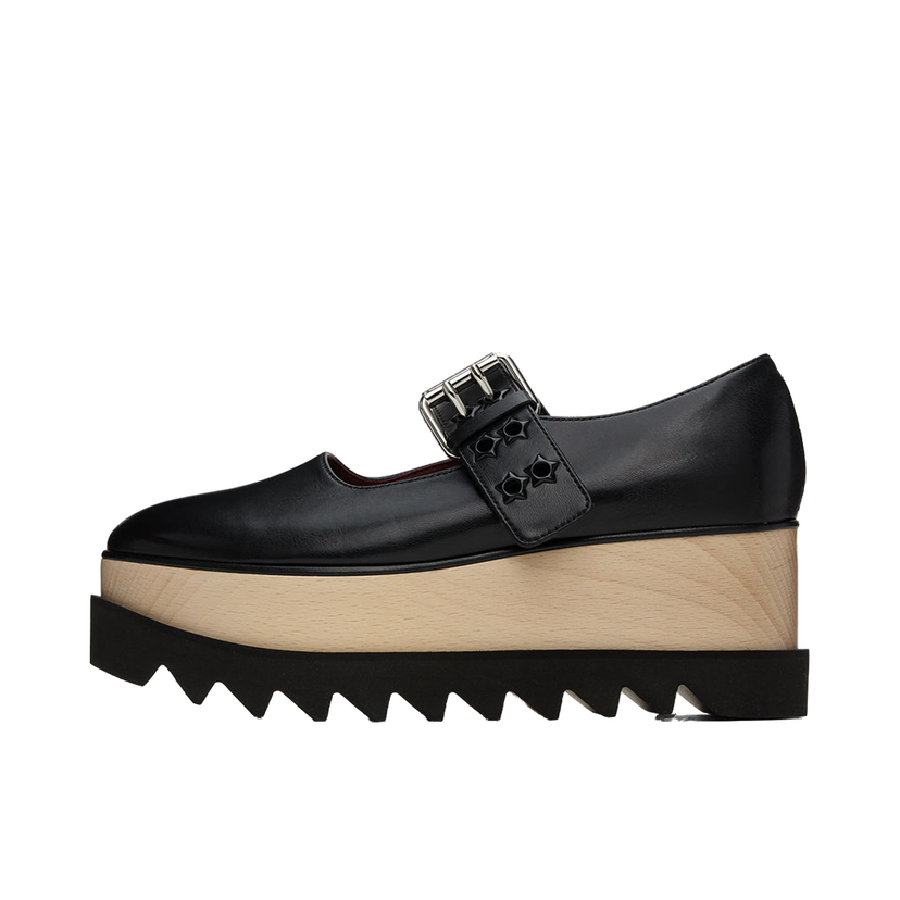 Tennarit ja kengät Stella McCartney Elyse Star-Studded Platform Loafers Musta | 810423AP0250