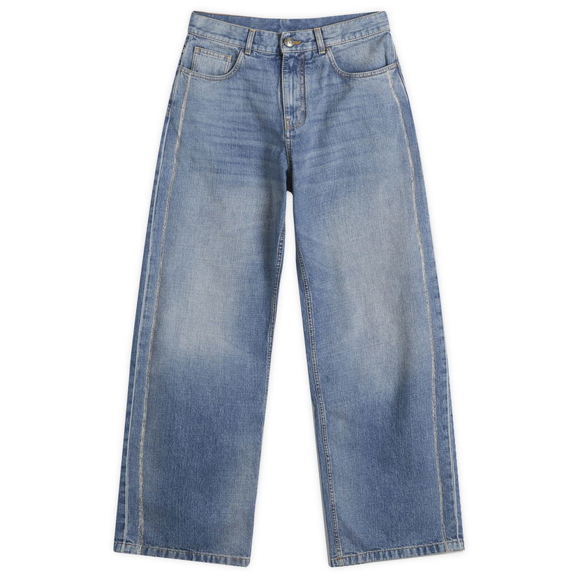 Jeans Palm Angels Palm Angels Loose Fit Jeans 28" Sininen | PMYA049S25DEN0024040