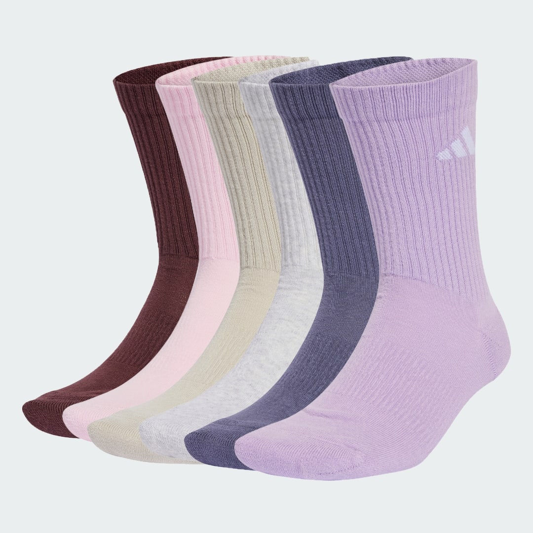 Sukat adidas Performance Cushioned Crew Socks - 6 Pairs Violetti | JW6009, 0