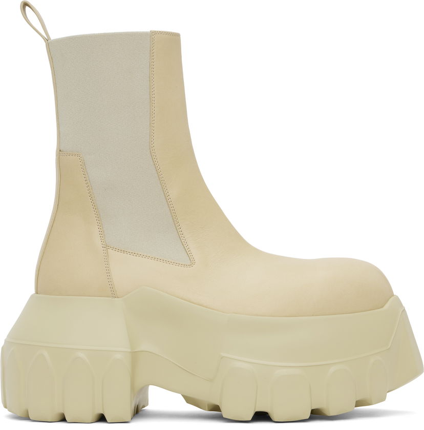 Tennarit ja kengät Rick Owens Rick Owens Hollywood Beatle Mega Tractor Chelsea Boots Beige | RR01E5860 LCH
