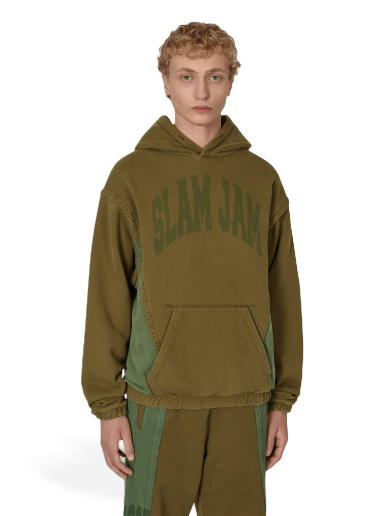 Huppari Slam Jam Panel Hooded Ruskea | SBM0015FA07 GRNBW01