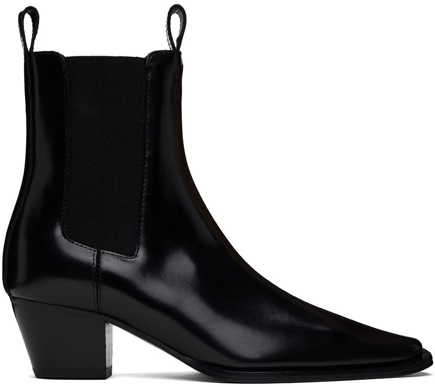 Tennarit ja kengät TOTEME The City Leather Chelsea Boots Musta | 233-8025-825, 0