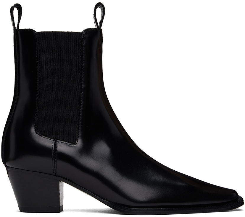 Tennarit ja kengät TOTEME The City Leather Chelsea Boots Musta | 233-8025-825