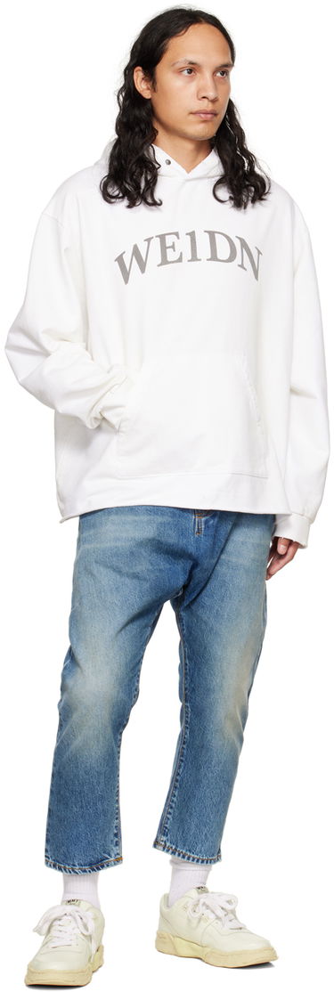 Huppari We11done We11done Distressed Hoodie Valkoinen | WD-TH3-22-716-U-WH, 3