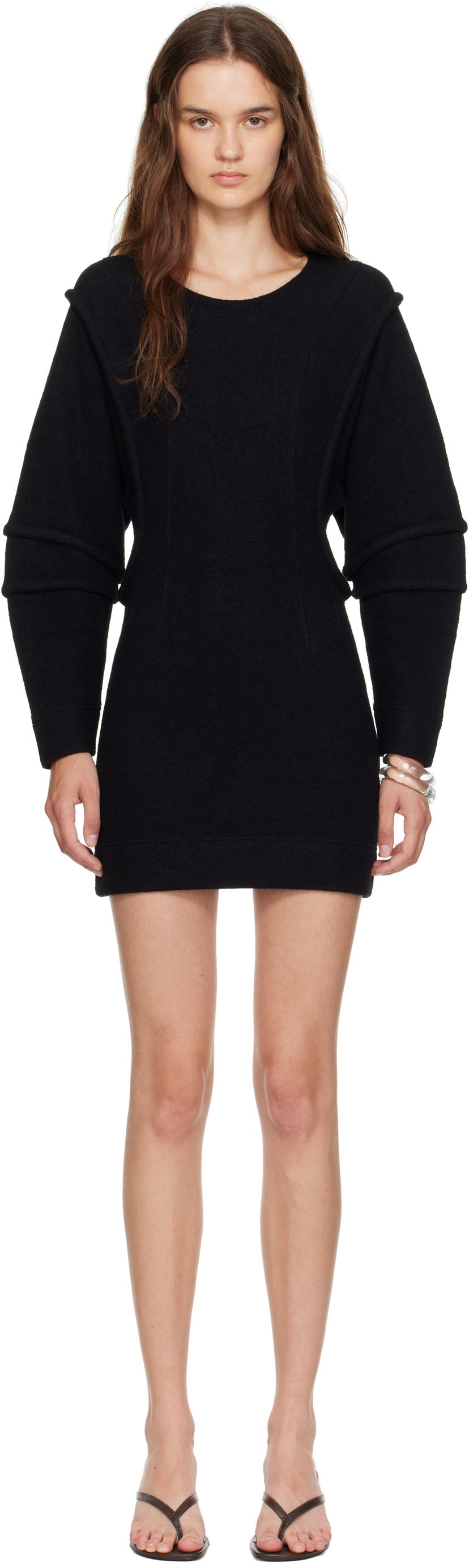 Mekko Eckhaus Latta Eckhaus Latta Pallas Mini Dress Musta | 1406-EL-PF25-D -