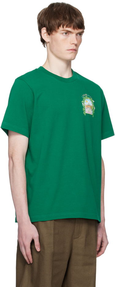 T-paita Casablanca Casablanca L'Arche De Tennis T-Shirt Vihreä | MPF25-JTS-001-17-EX-FLANNELS, 1
