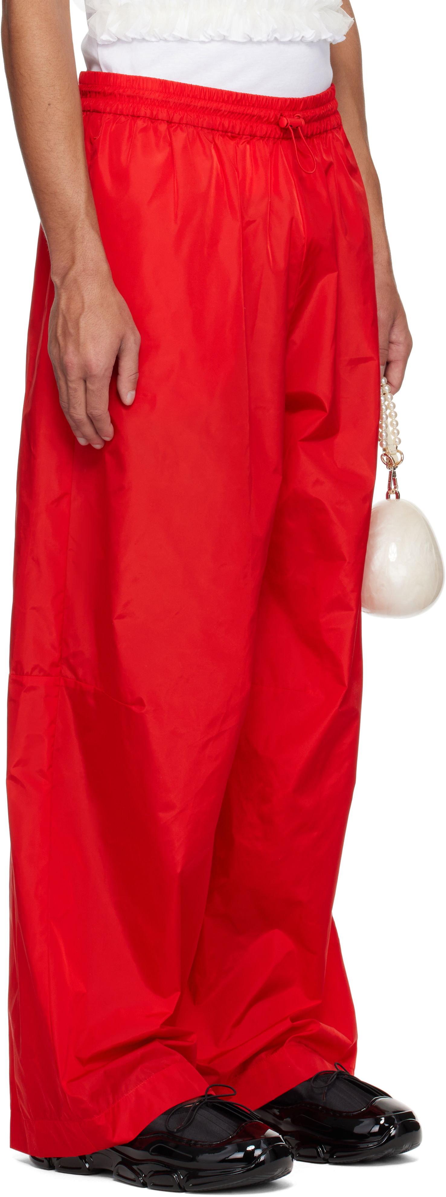 Verryttelyhousut Simone Rocha Simone Rocha Wide Leg Track Pants Punainen | 4146D 1067, 1