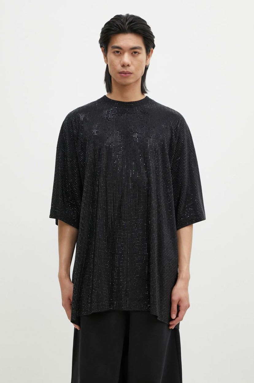 T-paita VETEMENTS Iced-Out Oversized T-Shirt Musta | UA66TR900B