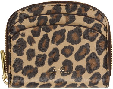 Lompakko A.P.C. Demi-Lune Mini Compact Coin Pouch Ruskea | PXBUR-F63437, 0