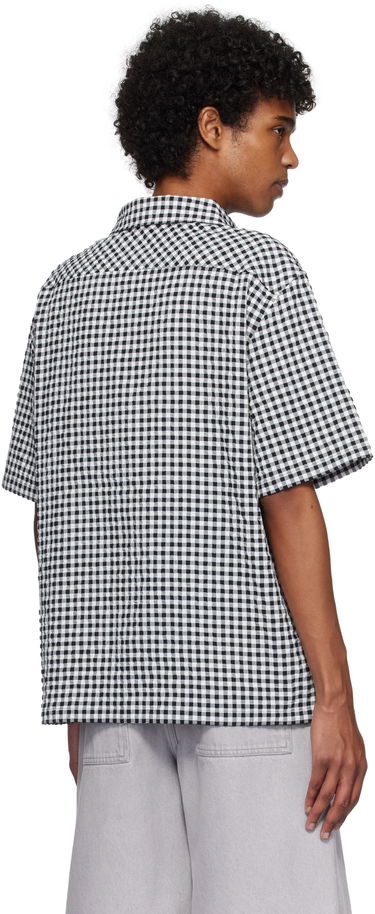 Paita Marni Marni Gingham Seersucker Shirt Musta | CUMU0331S0 UTN929, 2