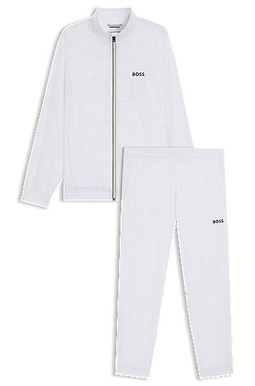Verryttelypuku BOSS BOSS Water-Repellent Tracksuit Valkoinen | 50541286, 0