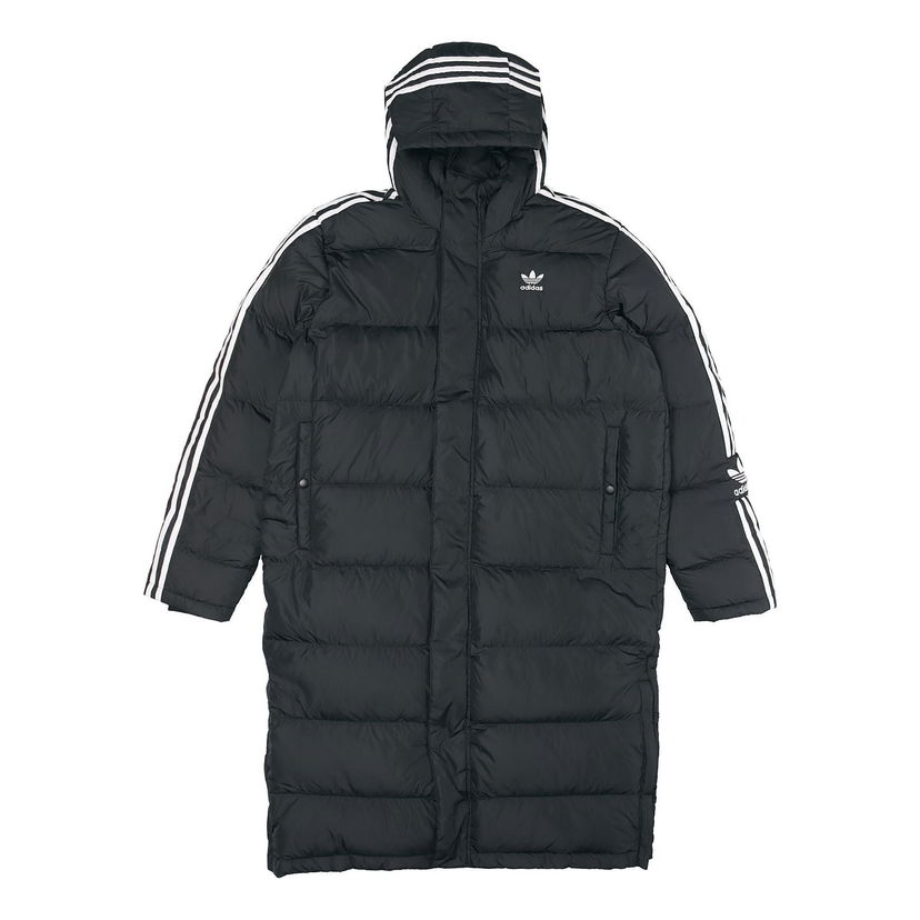 Puffer takki adidas Originals Originals Long Down Jacket Musta | HI4658