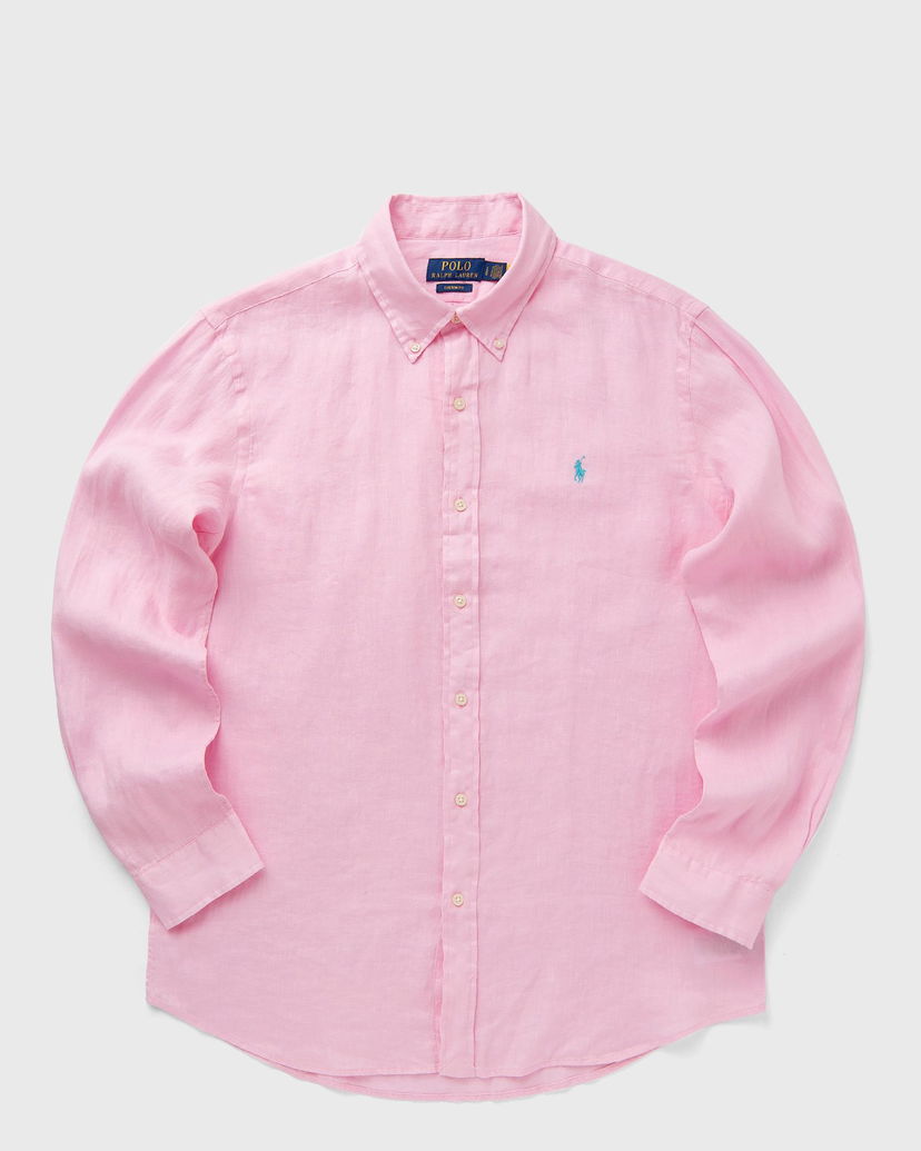 Paita Polo by Ralph Lauren Ralph Lauren Custom Fit Linen Sport Shirt XXL Vaaleanpunainen | 710966294009